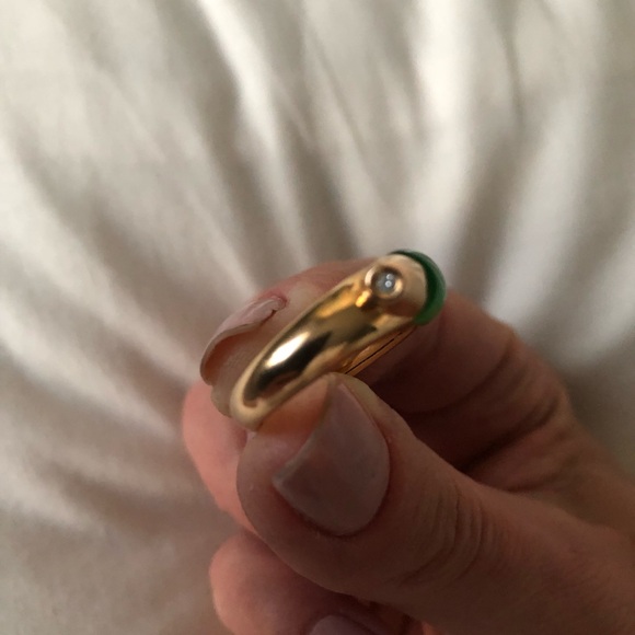 Salvadore Ferragamo gold 18k ring with diamond - Picture 2 of 9